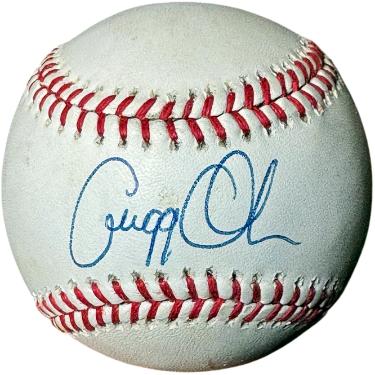 Gregg Olson signed ROAL Official American League Baseball imperfect- COA (Baltimore Orioles/AL ROY)