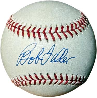 Bob Feller signed Official Rawlings ROAL American League Baseball- COA (Cleveland/HOF)