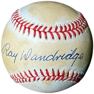 Ray Dandridge signed ROAL Rawlings Official American League Baseball toned- COA (Millers/Cubans)