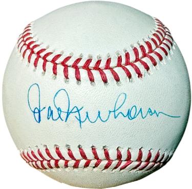 Hal Newhouser signed ROAL Rawlings Official American League Baseball minor tone- COA (Detroit Tigers/Cleveland/HOF)