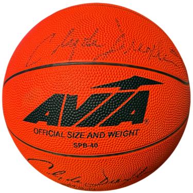 Clyde Drexler signed Avia Official Size Basketball SPB-40- COA (HOF/Light Sig)