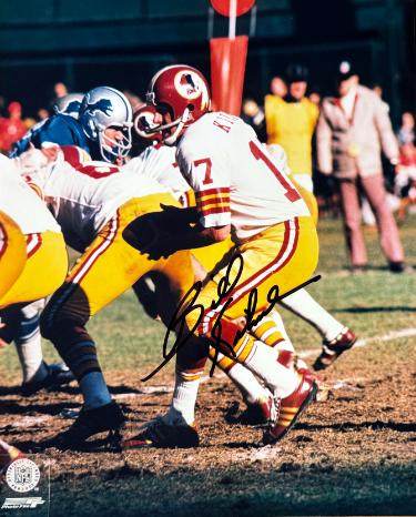 Billy Kilmer signed Washington NFL Licensed 8x10 Photo imperfect- COA/Show Ticket