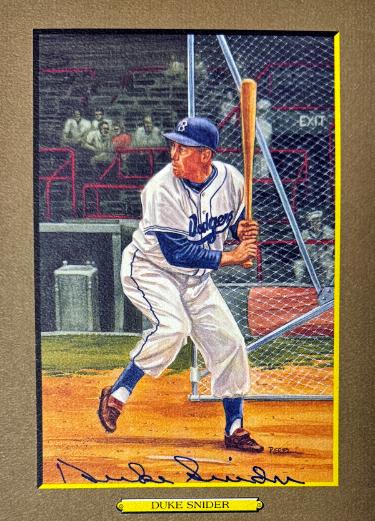 Duke Snider signed Brooklyn Dodgers Perez Steele Great Moments 5.75x8 Postcard #33- Beckett (HOF)