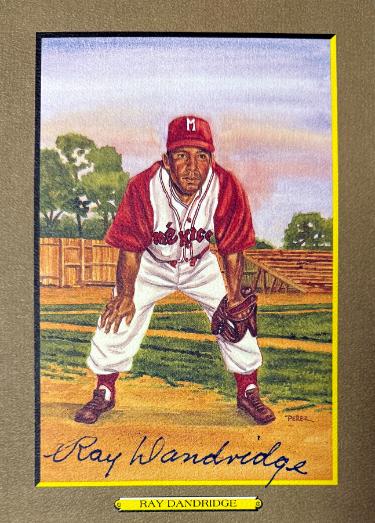 Ray Dandridge signed Minneapolis Millers Perez Steele Great Moments 5.75x8 Postcard #34- Beckett (HOF)