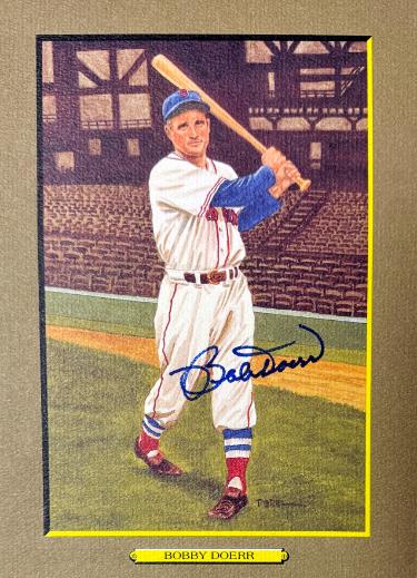 Bobby Doerr signed Boston Red Sox Perez Steele Great Moments 5.75x8 Postcard #36- Beckett (HOF)