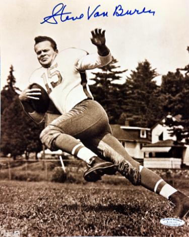 Steve Van Buren signed Philadelphia Eagles NFL 8x10 Photo minor dings- COA (HOF)