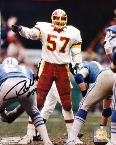 Rich Milot signed Washington NFL 8x10 Photo imperfect #57- COA/Show Ticket
