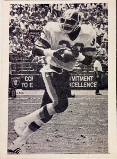 George Rogers signed Washington Redskins 5x7 Photo imperfect #38- COA