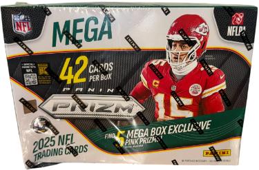 2025 Panini Prizm NFL Football Mega Box Sealed Pink Prizms- New/SEALED-DING