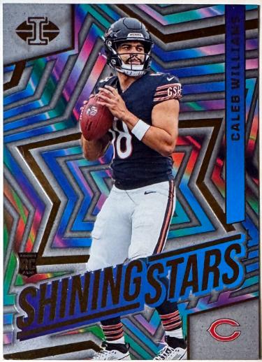 Caleb Williams 2024 Panini Illusions Shining Stars Rookie Card (RC) #1 (Chicago Bears)