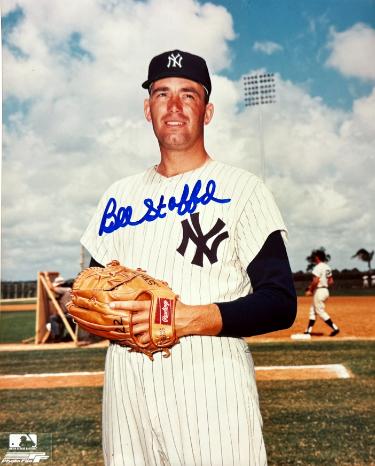 Bill Stafford signed New York Yankees MLB 8x10 Photo- COA (2X WS Champ)