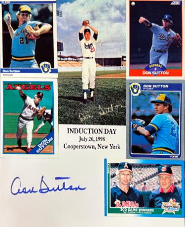 Don Sutton signed HOF Induction Day Collage 8x10 Photo- COA (Los Angeles Dodgers/Houston Astros)