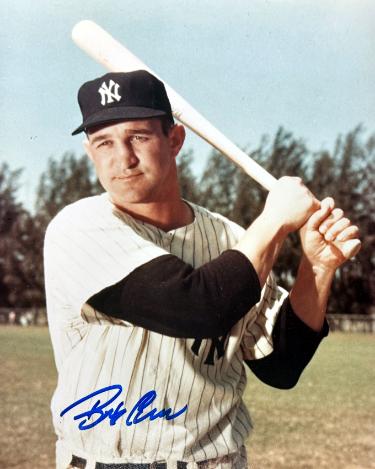 Bob Cerv signed New York Yankees 8x10 Photo- COA (WS Champ)