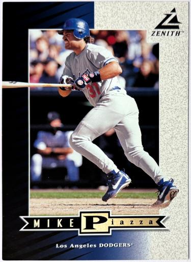 Mike Piazza 1998 Pinnacle Zenith Sample Promo 5x7 CARD #Z21 (Los Angeles Dodgers)
