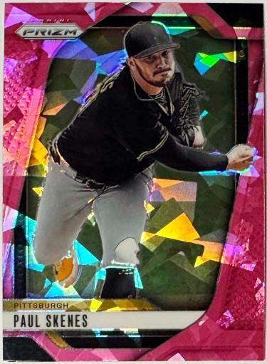Paul Skenes 2025 Panini Pink Ice Prizm Card #248 (Pittsburgh Pirates)