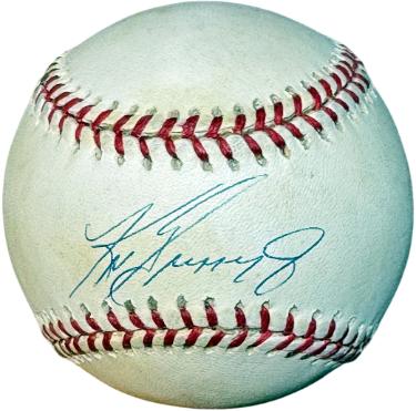Ken Griffey, Jr. signed OFC Rawlings American League Baseball tone- Beckett Review (Seattle Mariners/HOF)