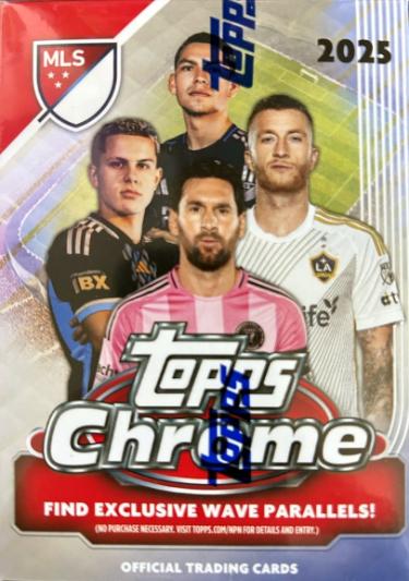 2025 Topps MLS Chrome Soccer Trading Card Value/Blaster Box-NEW- 7 PK/4CPP-28CPB