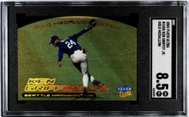 Ken Griffey,Jr 2000 Fleer Ultra Gold Medallion Die Cut Card #100G- SGC Graded 8.5 NM-MT+ (Seattle Mariners/HOF)