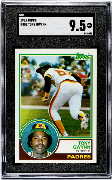 Tony Gwynn 1983 Topps Rookie Card #482 (RC)- SGC Graded 9.5 Mint+ (San Diego Padres/HOF)