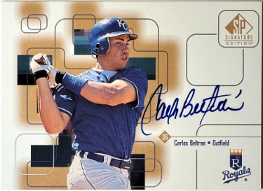 Carlos Beltran signed 1999 SP Signature Edition Rookie On Card Auto #CBE (Kansas City Royals)
