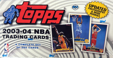 2003-2004 Topps NBA Trading Cards Complete Hobby Set of 265 Cards Factory Sealed- PRISTINE/Lebron RC