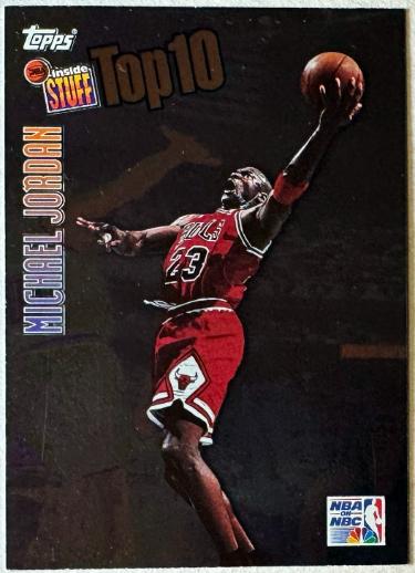 Michael Jordan 1997-98 Topps Inside Stuff Top 10 Card #IS1 (Chicago Bulls/HOF)
