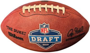 2019 NFL Draft Logo Wilson Leather Official "The Duke" Game Football- NEW
