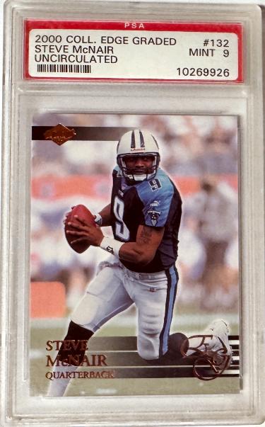 Steve McNair 2000 Collector's Edge Uncirculated #132 /5000 - PSA Graded 9 Mint (Tennessee Titans)
