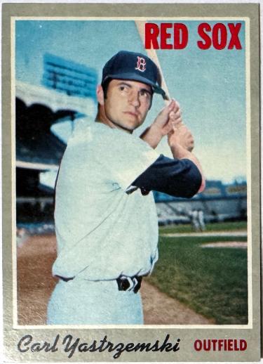 Carl Yastrzemski 1970 Topps Card #10 (Boston Red Sox/HOF)