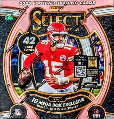 2025 Panini NFL Select Football Mega Box- New/Factory Sealed- 6PK/7CPP/42CPB
