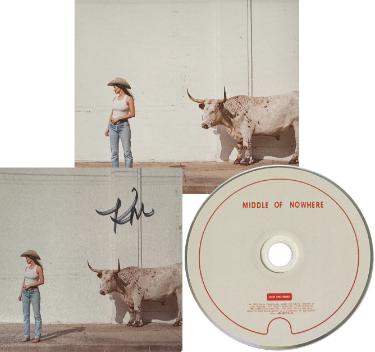 Kacey Musgraves signed 2026 Middle Of Nowhere 4.75x4.75 Art Card w/ Album/CD- COA