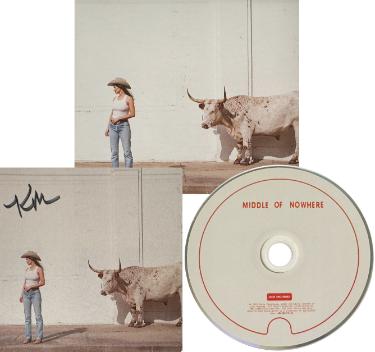 Kacey Musgraves signed 2026 Middle Of Nowhere 4.75x4.75 Art Card w/ Album/CD- COA