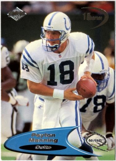 Peyton Manning 1998 Collector's Edge Odyssey 1st Quarter Rookie Card #60 (Indianapolis Colts/HOF)