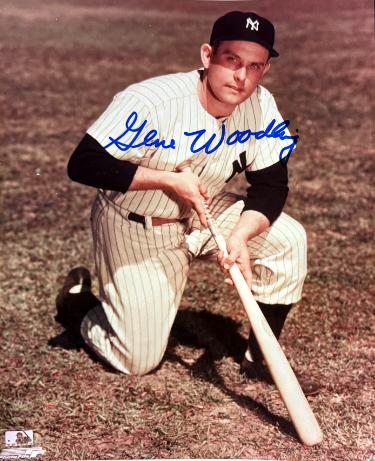 Gene Woodling signed New York Yankees MLB Licensed 8x10 Photo imperfect- COA