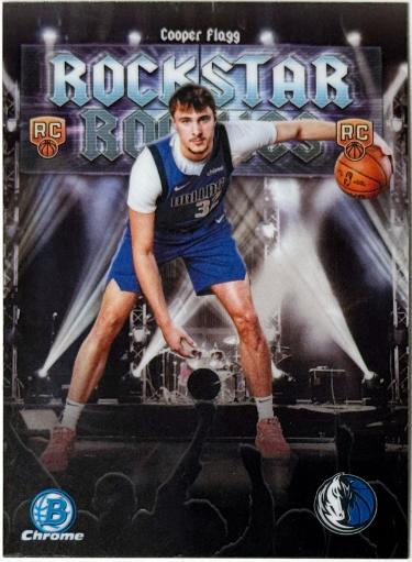 Cooper Flagg 2025-26 Bowman Chrome Rockstar Rookies Card #RR-1 (Dallas Mavericks)