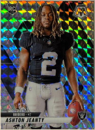 Ashton Jeanty 2025 Panini Mosaic Rookie Silver Card (RC) #287 (Las Vegas Raiders)