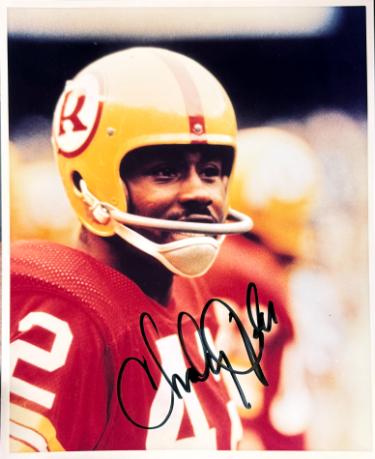 Charley Taylor signed Washington 8X10 Photo minor dings - Tuff Stuff COA/HOF