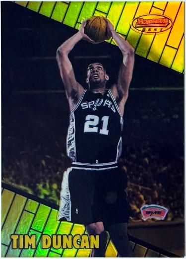 Tim Duncan 1999-00 Bowman's Best Refractor Card #30 /400 (San Antonio Spurs/HOF)