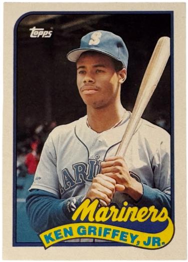 Ken Griffey, Jr 1989 Topps Traded Rookie Card (RC) #41T (Seattle Mariners/HOF)
