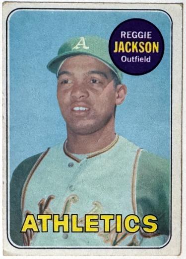 Reggie Jackson 1969 Topps Rookie Card (RC) #260 (Oakland A's/HOF)