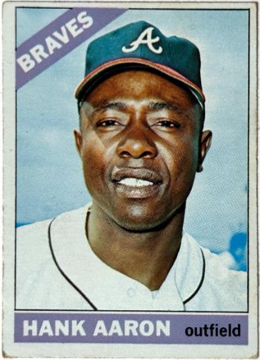 Hank Aaron 1966 Topps Baseball Card #500 VG (Atlanta Braves/HOF)