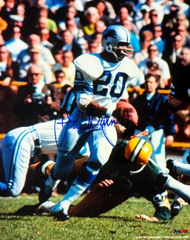 Lem Barney signed Detroit Lions NFL Licensed 8x10 Photo imperfect- COA (HOF)