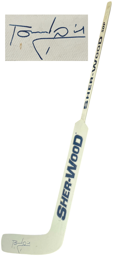 Tomas Vokoun signed Sher-Wood 530 SOP Used 63" FULL Goalie Stick- 26 "Paddle- COA