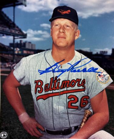 Boog Powell signed Baltimore Orioles MLB 8x10 Photo minor dings - COA- (AL MVP)