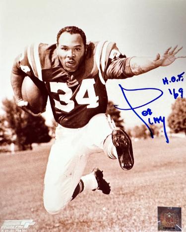 Joe Perry signed San Francisco 49ers NFL 8x10 Photo HOF 69 imperfect -COA/Ticket
