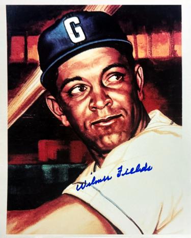 Wilmer Fields signed Homestead Grays Negro League 8x10 Photo Imperfect- COA