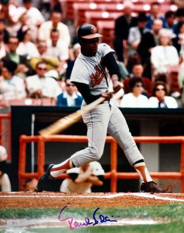 Paul Blair signed Baltimore Orioles MLB 8x10 Photo Dings COA (4X WS Champ/8X GG)