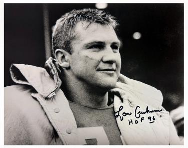 Lou Creekmur signed Detroit Lions 8x10 Photo w/ HOF 96 imperfect-COA/Show Ticket