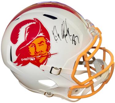 Rob Gronkowski signed Tampa Bay Buccaneers TB Riddell NFL Speed Full Size Rep Helmet #87- Radtke Sports Hologram