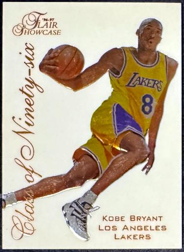 Kobe Bryant 1996-97 Flair Showcase Class of Ninety-Six Rookie (RC) Card #4 (Los Angeles Lakers)